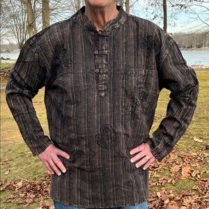 NWT EzHiPpiE loop and button cotton shirt 4XL